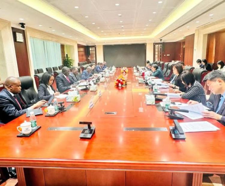 Meeting with Vice President of the Export and Import Bank of China.